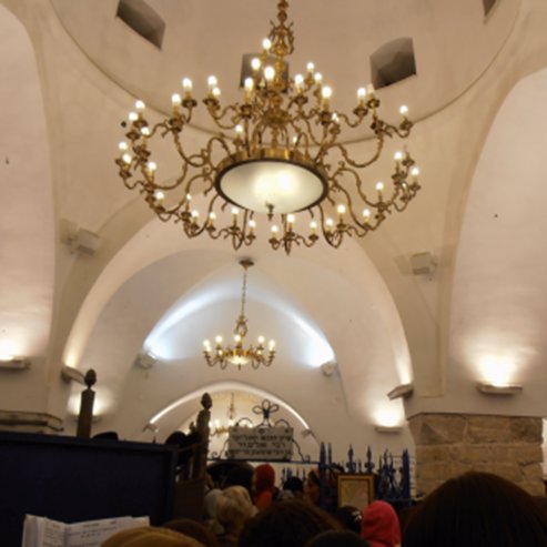 Grotte dans laquelle repose le tombeau du rabbin Shimon bar Yohaï