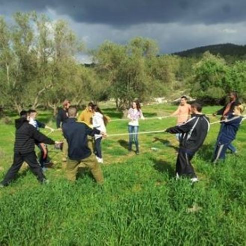 Granja Hombre en la Naturaleza