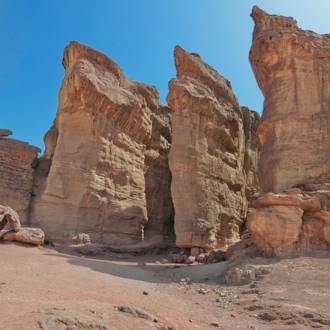 The Sculpture Garden on the cliffs of the Pillars of Solomon at Timna Park